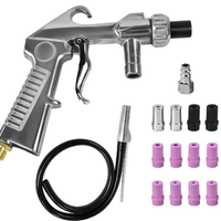 Kit pistola per sabbiatura da compressore con tubo
