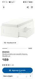 letti singoli con cassetti 