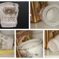 vaso vasetto contenitore porta pepe in porcellana