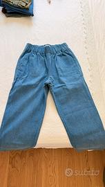 Pantaloni Pantamolle Denim Scuro Taglia S