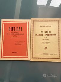 Libri studio per Chitarra - Giuliani e Carcassi