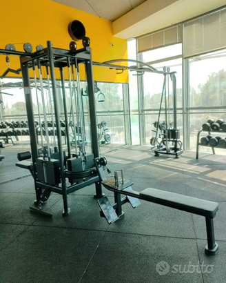 crossover lat pulley GATEPRO jungle 4+1postazioni