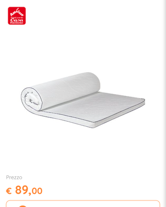 Topper materasso una piazza