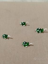 famiglia di tartaruga arte di Murano 