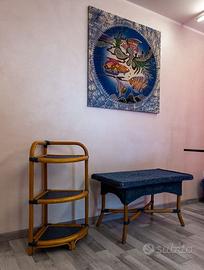 Completo da interno esterno rattan, ceramica +araz