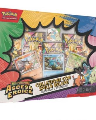 Pokemon Ascesa Eroica 5 bustine+3promo card+spilla
