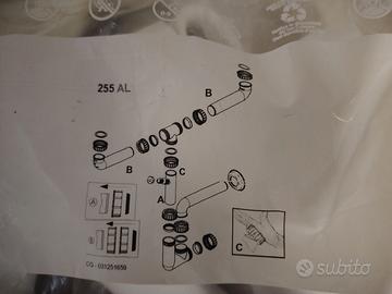 sifone lavandino 2 vasche