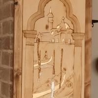 Quadro tutto legno e foglia oro Venezia 