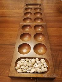 Awele, gioco da tavolo in legno massello