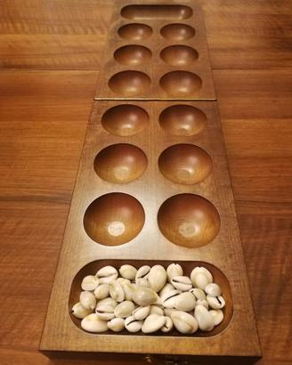 Awele, gioco da tavolo in legno massello