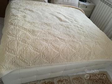 Coperta letto di pura lana vergine merinos 100%