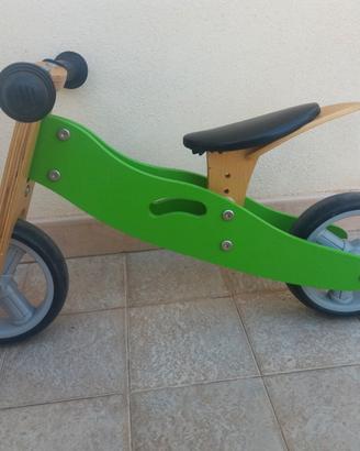 Bici e Triciclo in legno 2 in 1