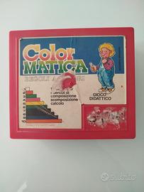 2 scatole Regoli a colori vintage