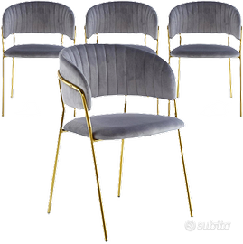 SEDIE VELLUTO O PROLIPROPILEN PER RISTORANTE LUSSO