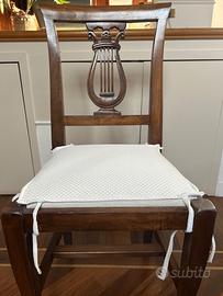 N.6 sedie e N.2 capotavola