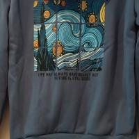 Felpa blu donna