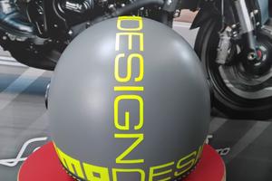 Momo Design Fighter Fluo matt grey yellow - fucsia