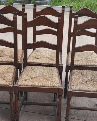 sedie  in legno massello 