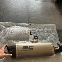 Scarico slip on sc project titanio x bmw gs 1200