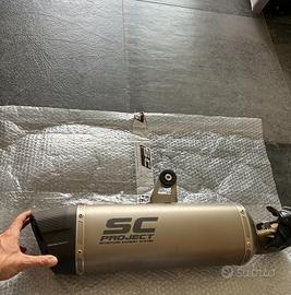 Scarico slip on sc project titanio x bmw gs 1200