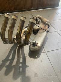 Scarico  honda hornet cb 600f dal 2007 al 2013