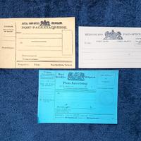 Heligoland Royal Post Office Lotto 3 Rarità Postal