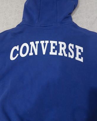 felpa converse blu taglia XL