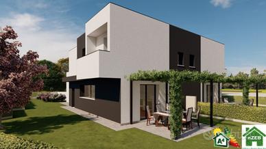 Tencarola: nuova bifamiliare con giardino
