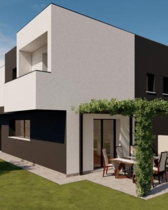 Tencarola: nuova bifamiliare con giardino
