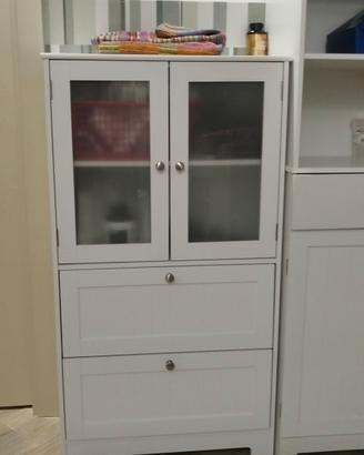 mobiletti da bagno bianchi