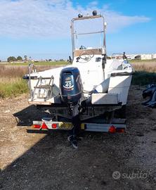 barca e motore 4t 40cv iniezione 