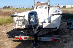 barca e motore 4t 40cv iniezione 