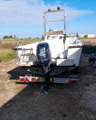 barca e motore 4t 40cv iniezione 