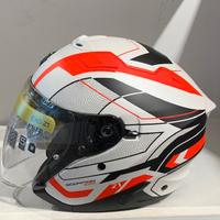 Casco Jet SCORPION Z1 Vue Bianco Opaco/Rosso/Nero