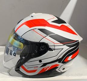 Casco Jet SCORPION Z1 Vue Bianco Opaco/Rosso/Nero