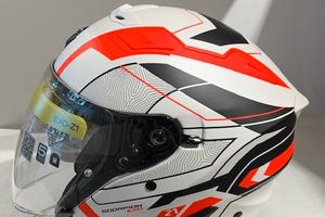 Casco Jet SCORPION Z1 Vue Bianco Opaco/Rosso/Nero