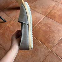 Espadrillas donna grigio argento 39