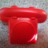 antistress morbido, a forma di telefono rosso