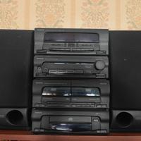 Impianto HiFi Kenwood A-B3L stereo cassette cd