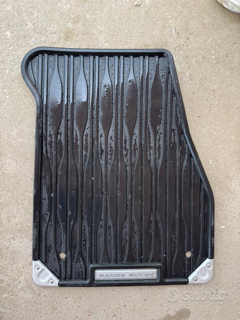 Tappetini In Velluto Per Range Rover Evoque II (dal 2019) – Set 4 Pezzi Nero Con Cuciture Argentate, Qualità Originale Made In Germany - 3