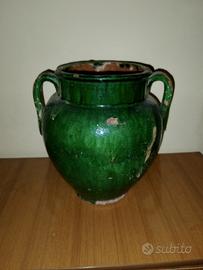 vaso francese smaltato 1800