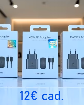 3 Caricabatterie Samsung 45W NUOVI - Anche Singolo