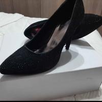 scarpe eleganti scamosciate nere