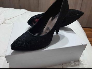 scarpe eleganti scamosciate nere