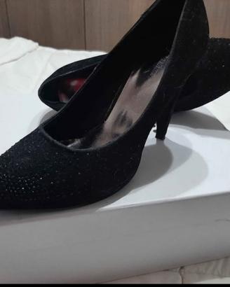 scarpe eleganti scamosciate nere