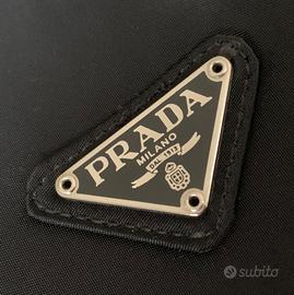 Prada-Borsa Crossbody Vintage Nylon Nero Anni '80