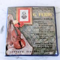 45 giri 7" corrado tedeschi editore VERDI 3 dischi