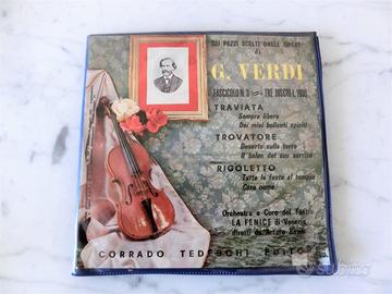45 giri 7" corrado tedeschi editore VERDI 3 dischi