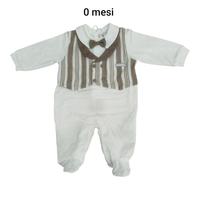 Tutina neonato in jersey pastello Chic 
