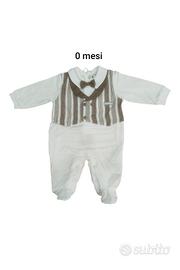 Tutina neonato in jersey pastello Chic 